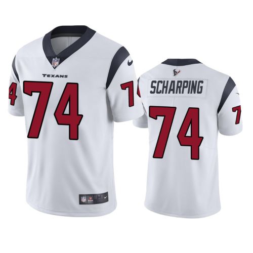 Houston Texans Max Scharping 74 White Vapor Limited Jersey