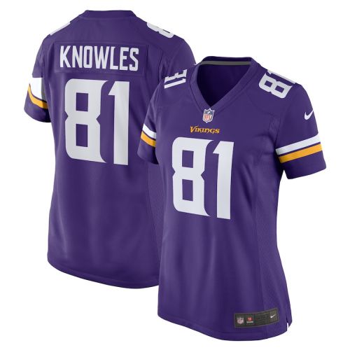 Malik Knowles 81 Minnesota Vikings Women Team Game Jersey - Purple