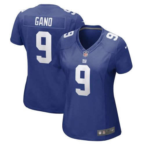 Graham Gano 9 New York Giants Women Team Game Jersey - Royal