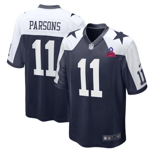 Micah Parsons 11 Dallas Cowboys 2024 Pro Bowl Patch Alternate Game Men Jersey - Navy