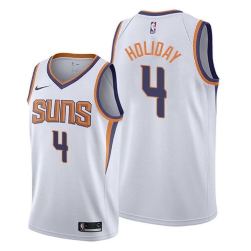 Aaron Holiday 4 Phoenix Suns Association Edition White Jersey 2022 Trade - Men Jersey