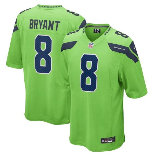 Coby Bryant 8 Seattle Seahawks Men Game Jersey - Neon Green