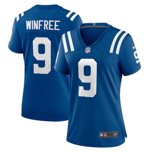 Juwann Winfree 9 Indianapolis Colts Women Team Game Jersey - Royal