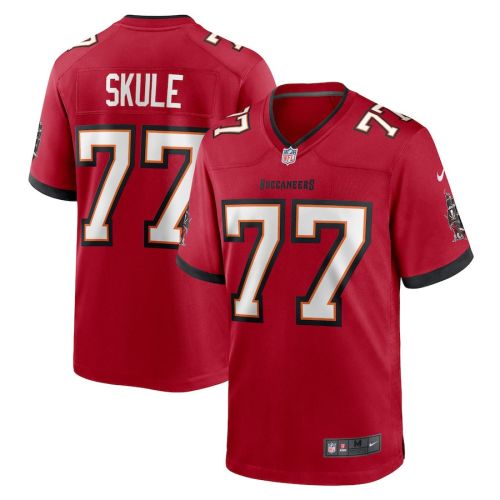 Justin Skule 77 Tampa Bay Buccaneers Home Game Player Jersey - Red