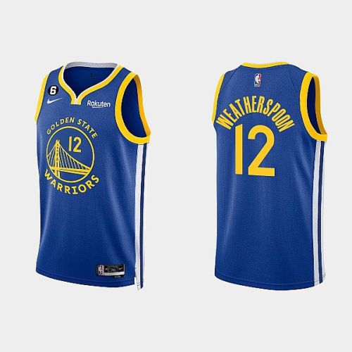 Golden State Warriors 12 Quinndary Weatherspoon 2022-23 Icon Edition Royal Men Jersey