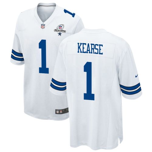 Jayron Kearse 1 Dallas Cowboys 2023 Playoffs Patch Game Men Jersey - White