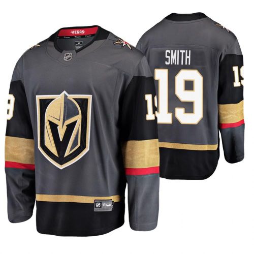 Men Vegas Golden Knights Reilly Smith 19 Gray Home Breakaway Player Jersey Jersey