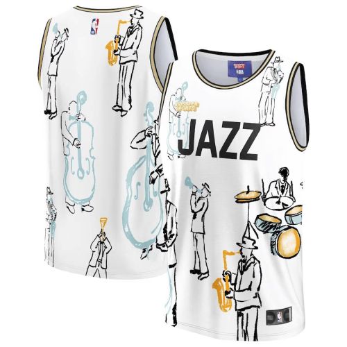 Utah Jazz NBA & KidSuper Studios Unisex Hometown Jersey - White