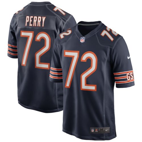 William Perry 72 Chicago Bears Men Game Retired Jersey - Navy