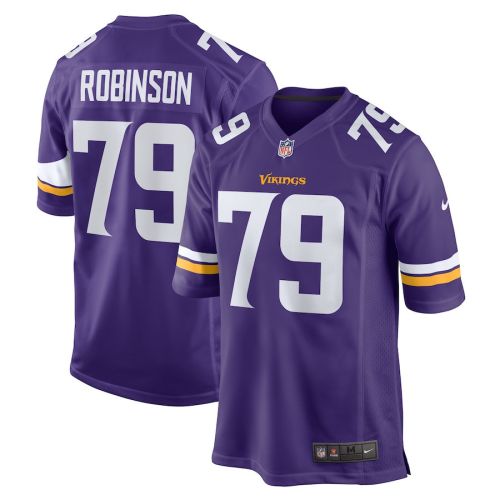 Tyrese Robinson 79 Minnesota Vikings Men Team Game Jersey - Purple