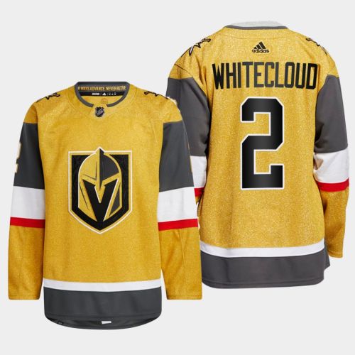 Zach Whitecloud 2 Vegas Golden Knights Gold Jersey 2023 Home