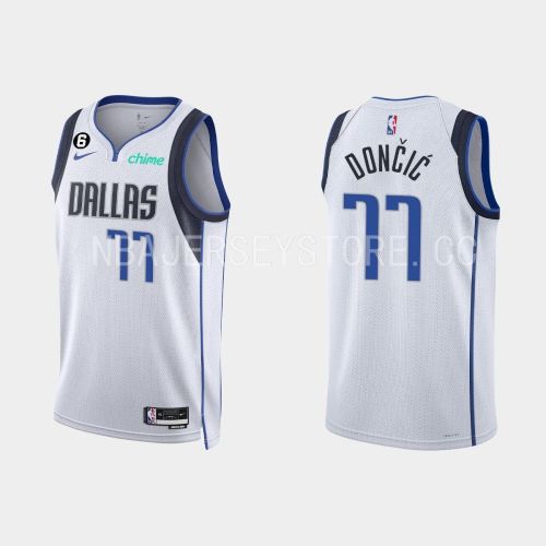 Dallas Mavericks Luka Doncic 77 2022-23 Association Edition White Men Jersey Swingman