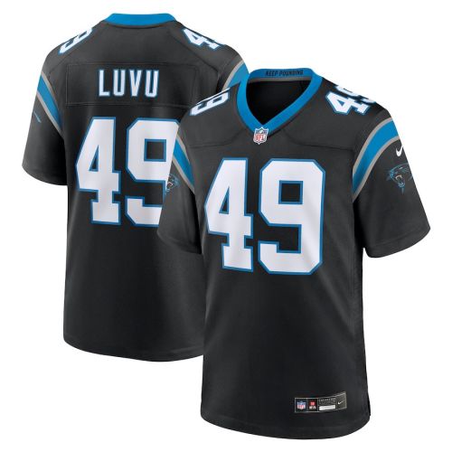 Frankie Luvu 49 Carolina Panthers Team Game Men Jersey - Black