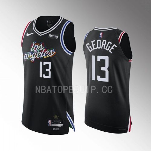 Paul George 13 Los Angeles Clippers 2022-23 City Edition Jersey Black