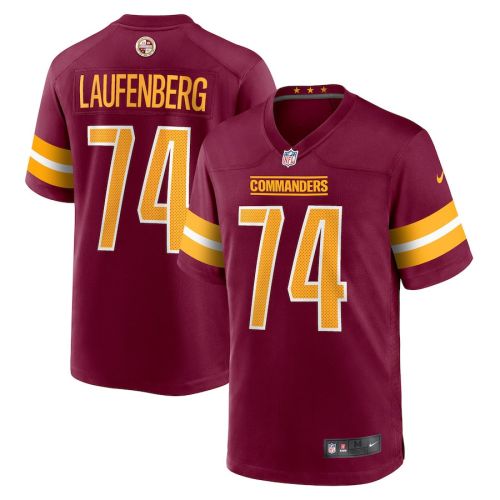 Nolan Laufenberg 74 Washington Commanders Men Game Jersey - Burgundy