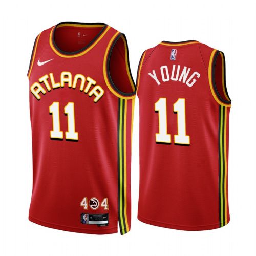 Trae Young 11 2022-23 Atlanta Hawks Red Icon Edition Jersey