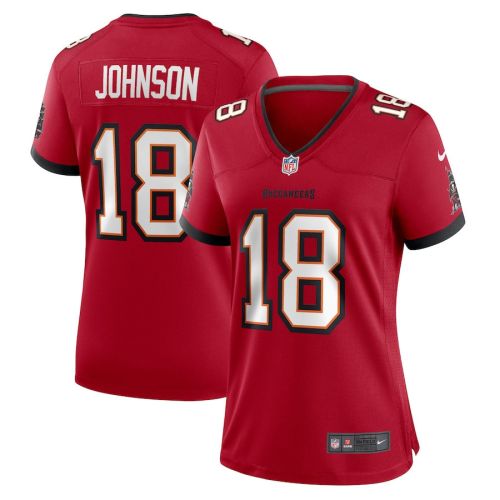 Tyler Johnson Tampa Bay Buccaneers Women's Home Game Player Jersey - Red