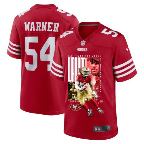 Fred Warner 54 San Francisco 49ers All-Pro Fred Game Men Jersey - Scarlet