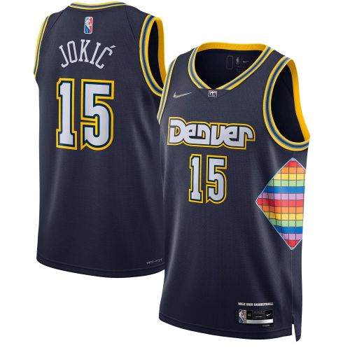 Nikola Jokic Denver Nuggets Swingman Jersey - City Edition - Navy Jersey