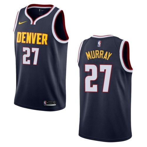 Men's Denver Nuggets 27 Jamal Murray Icon Swingman Jersey - Navy