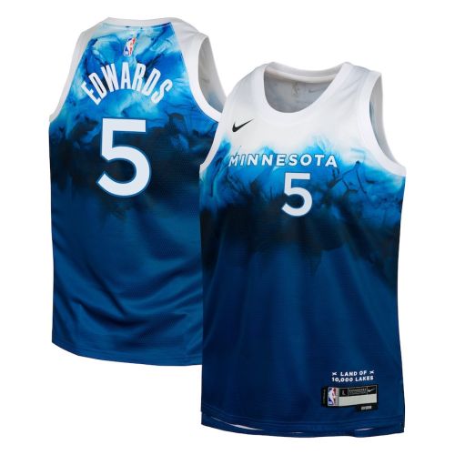 Anthony Edwards 5 Minnesota Timberwolves 2023/24 City Edition Swingman YOUTH Jersey - Blue