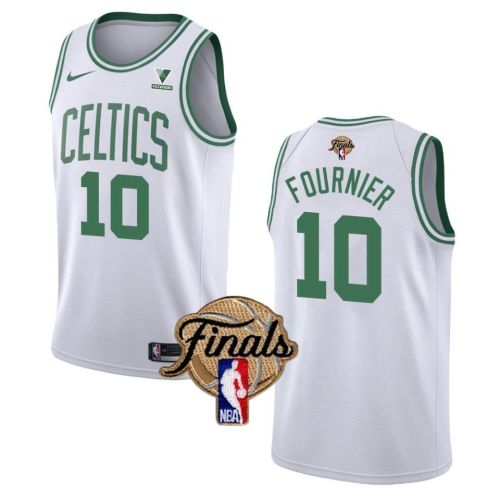 Boston Celtics Evan Fournier Swingman 10 Final 2022 Men Jersey Association Edition White