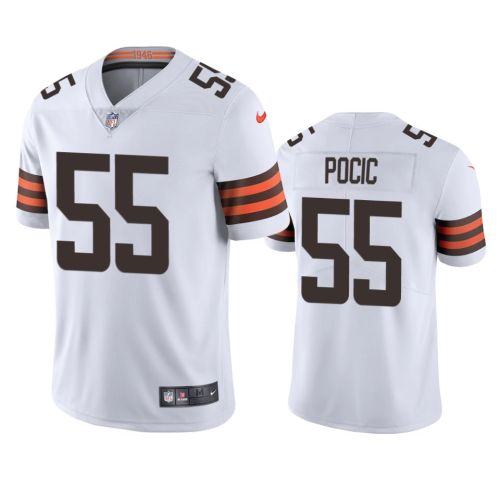 Ethan Pocic 55 Cleveland Browns White Vapor Limited Jersey