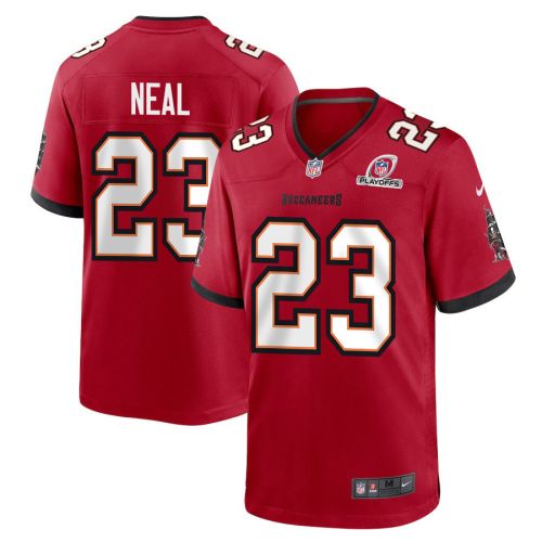 Ryan Neal 23 Tampa Bay Buccaneers 2023 Playoffs Patch Game Men Jersey - Red