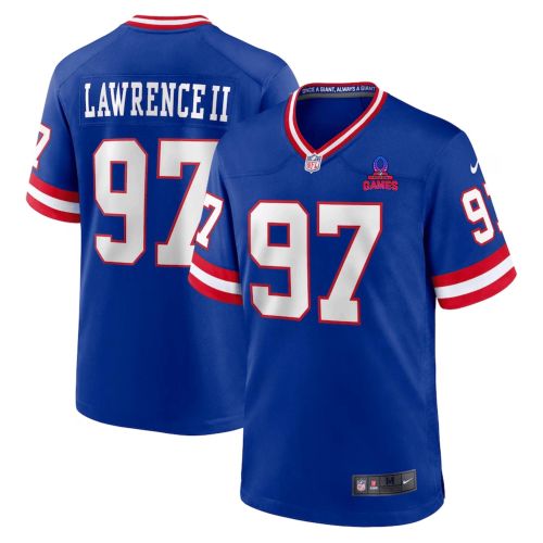 Dexter Lawrence II 97 New York Giants 2024 Pro Bowl Patch Classic Game Men Jersey - Royal