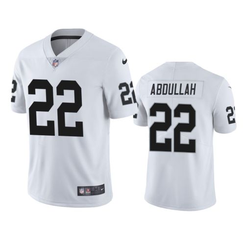 Las Vegas Raiders Ameer Abdullah 22 White Vapor Limited Jersey