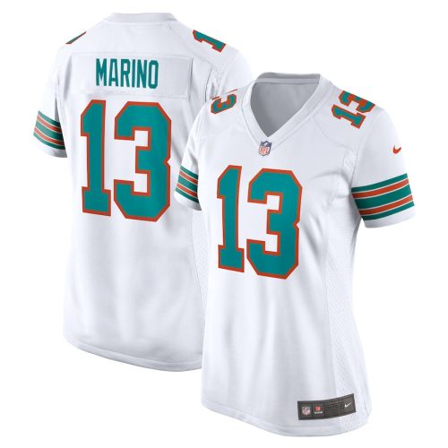 Dan Marino 13 Miami Dolphins Women Retired Jersey - White