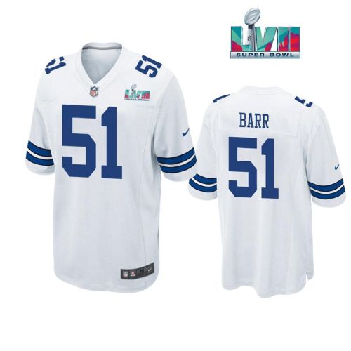 Anthony Barr 51 Dallas Cowboys Super Bowl LVII Super Bowl LVII White Men Game Jersey