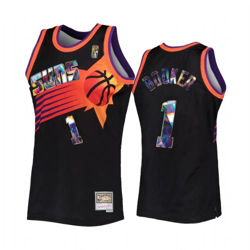 Devin Booker 1 Phoenix Suns NBA 75th Anniversary Diamond Jersey Black