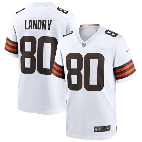 Jarvis Landry 80 Cleveland Browns Men's Game Jersey - White