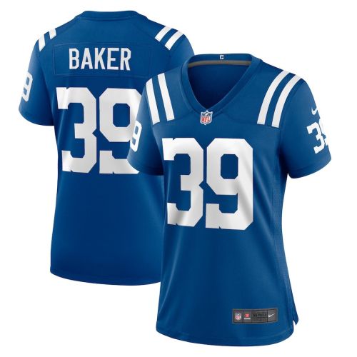 Darrell Baker Jr 39 Indianapolis Colts Women Team Game Jersey - Royal