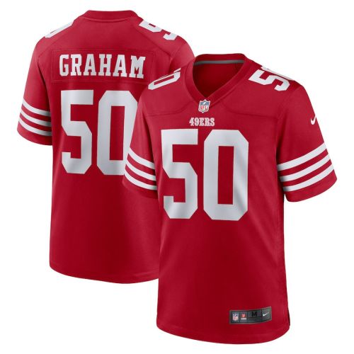 Jalen Graham 50 San Francisco 49ers Men Team Game Jersey - Scarlet