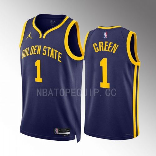 Golden State Warriors JaMychal Green 1 2022-23 Statement Edition Navy Jersey