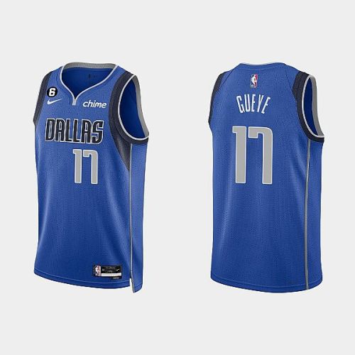 Dallas Mavericks 17 Mouhamadou Gueye 2022-23 Icon Edition Royal Men Jersey