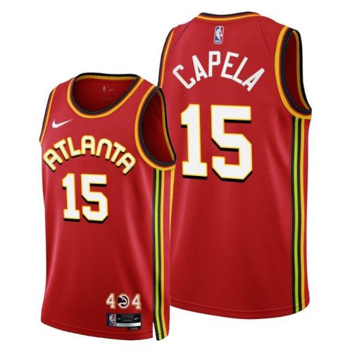 Clint Capela 15 Atlanta Hawks 2022-23 Icon Edition Red Jersey - Men Jersey