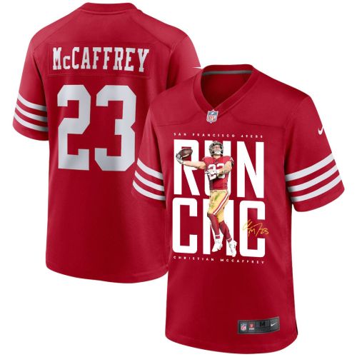 Christian McCaffrey 23 San Francisco 49ers Offensive Ace Red Game Jersey - Men