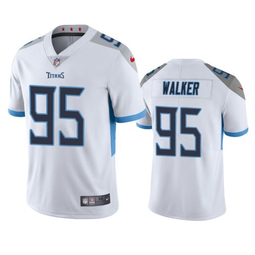 DeMarcus Walker 95 Tennessee Titans White Vapor Limited Jersey