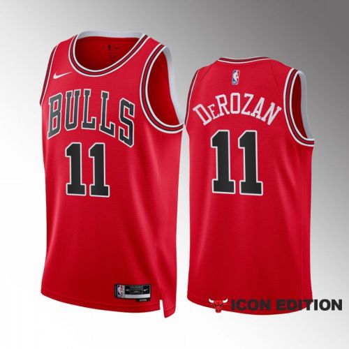 DeMar DeRozan 11 2022-23 Chicago Bulls Red Icon Edition Jersey Swingman