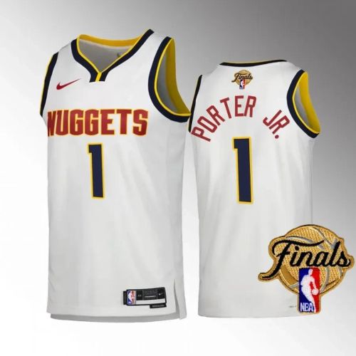 Michael Porter Jr. 1 Denver Nuggets 2023 NBA Finals Champions Edition Jersey - White