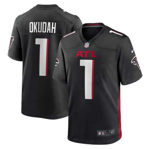 Jeff Okudah 1 Atlanta Falcons Men's Game Jersey - Black