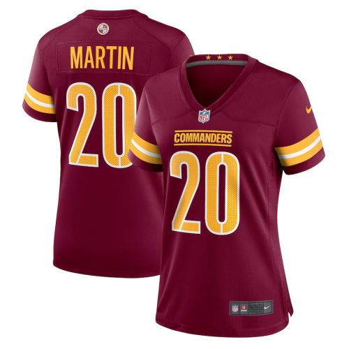 Jartavius Martin 20 Washington Commanders Women Team Game Jersey - Burgundy