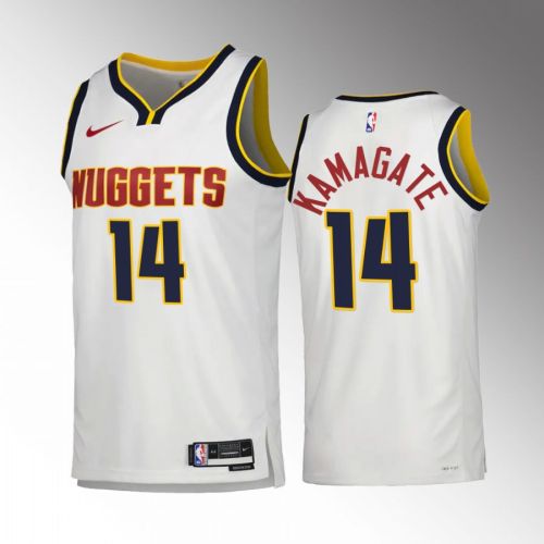 Ismael Kamagate 14 2022-23 Denver Nuggets White Association Edition Jersey Swingman