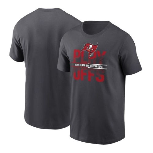 Tampa Bay Buccaneers 2022 NFL Playoffs Iconic T-Shirt - Anthracite