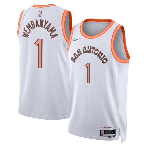 Victor Wembanyama 1 San Antonio Spurs 2023/24 City Edition Swingman Jersey - White