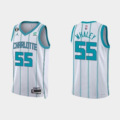 Charlotte Hornets Isaiah Whaley 55 2022-23 Association Edition White Men Jersey Swingman