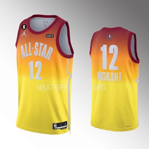 Ja Morant 12 Memphis Grizzlies 2023 NBA All-Star Men Jersey - Orange